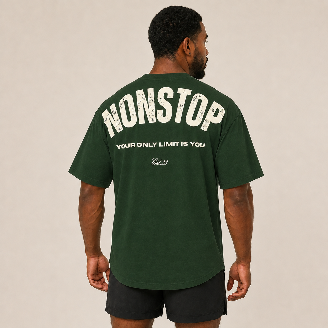 Unlimited Oversize Tee - Forest Green – Nonstop