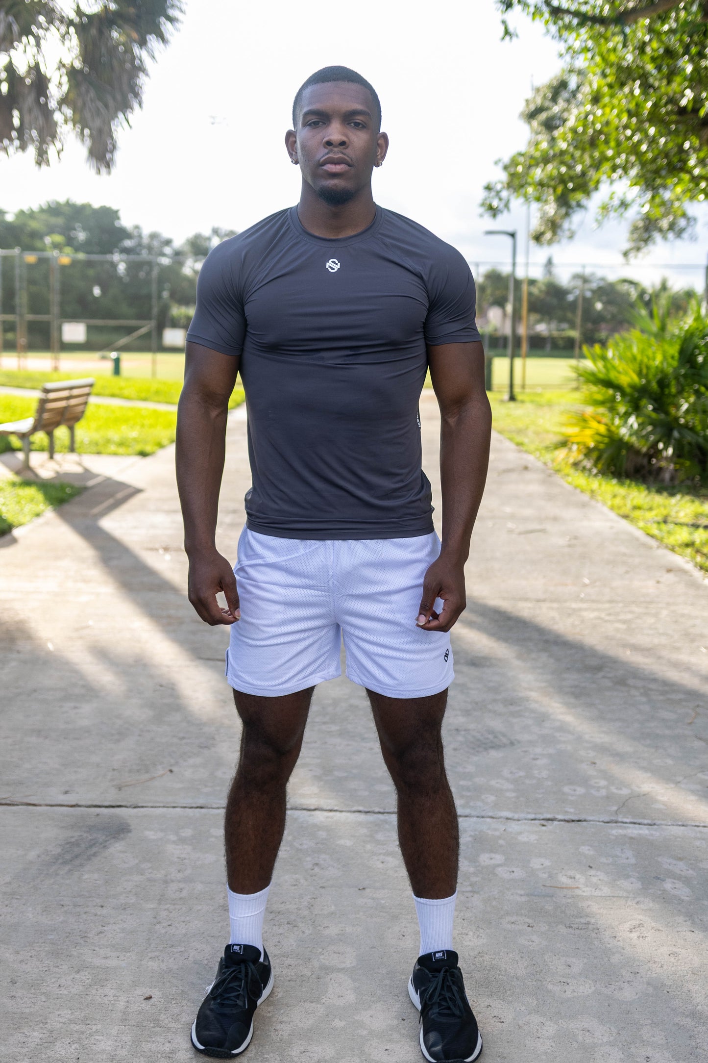 Compression Tee - Charcoal Grey