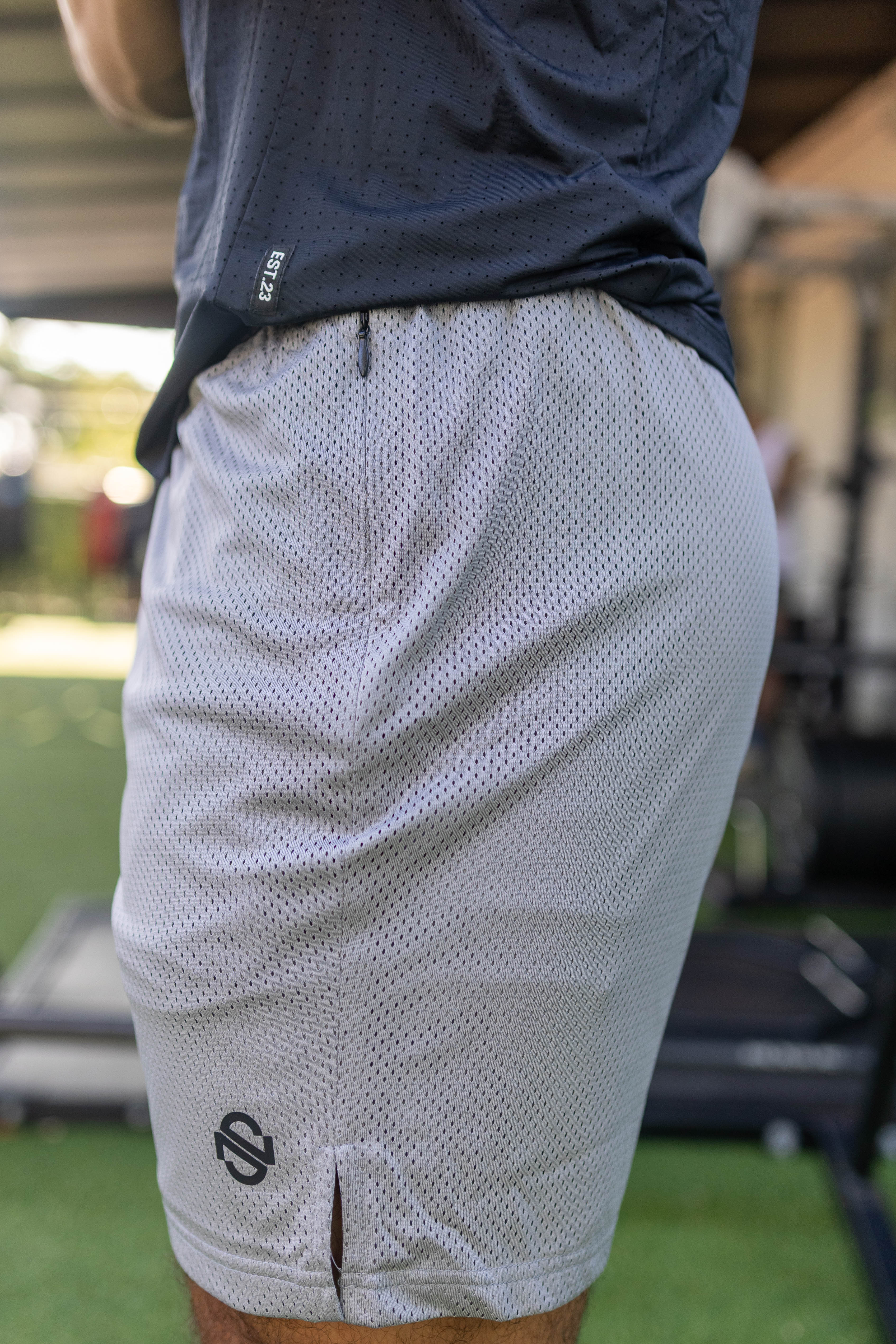 Nonstop Grey Mesh Short