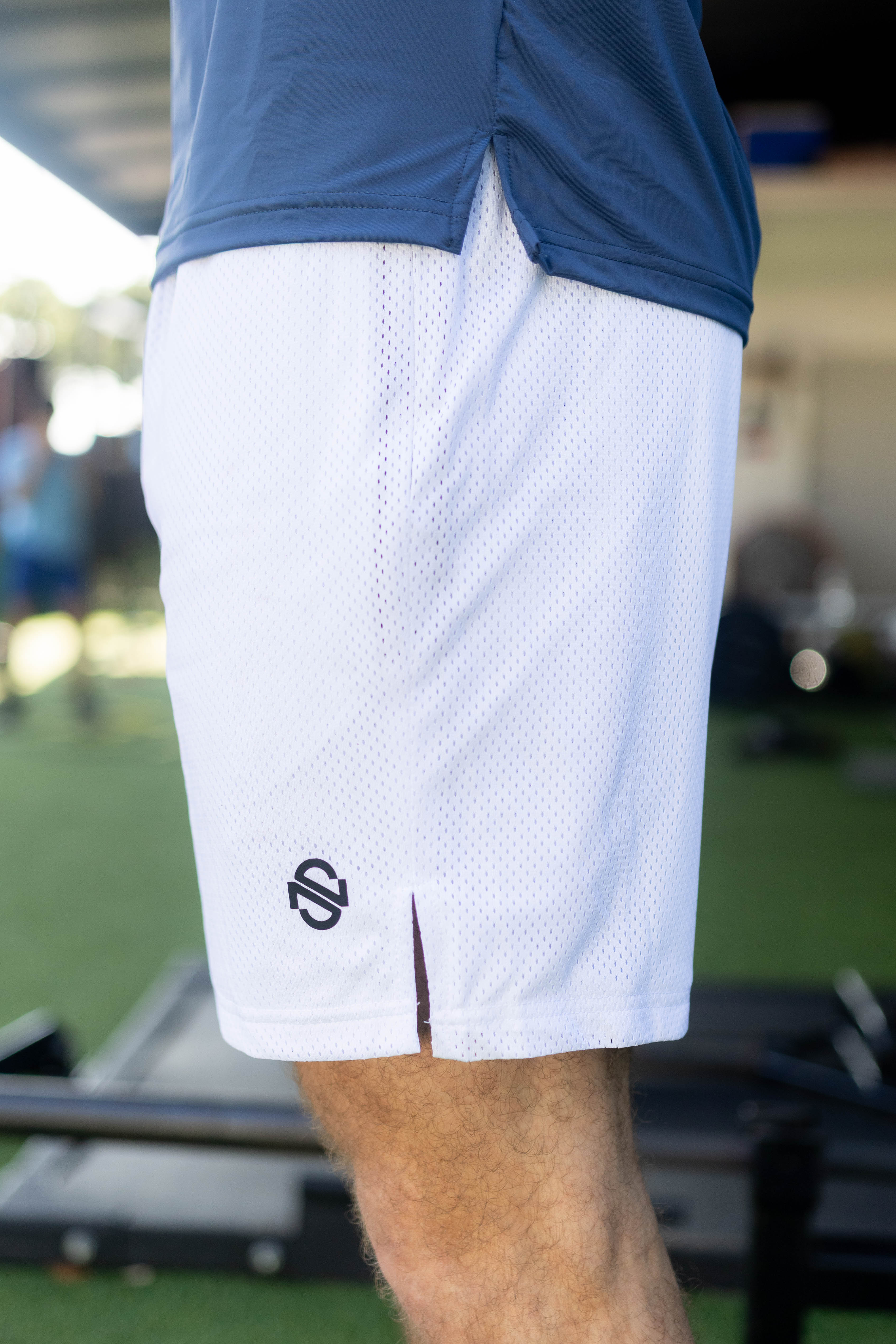 Nonstop White Mesh Shorts