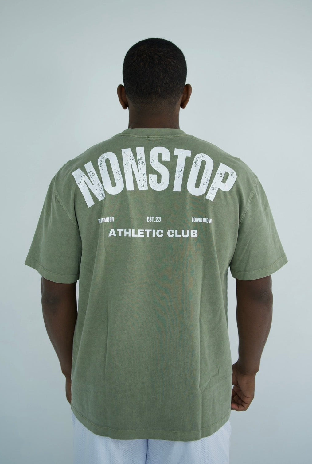 Oversized Athletic Club Tee - Washed Green