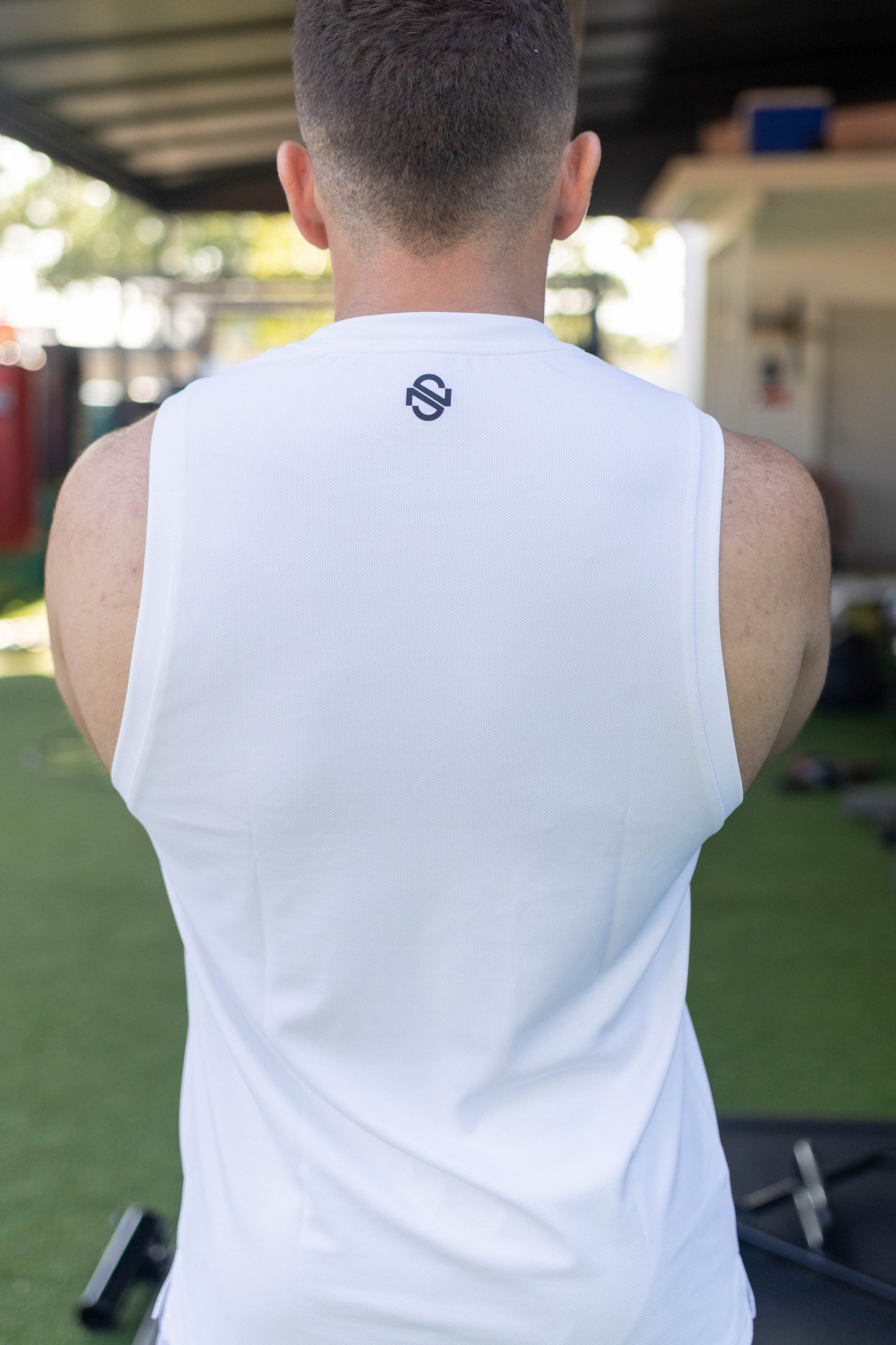 White muscle tank