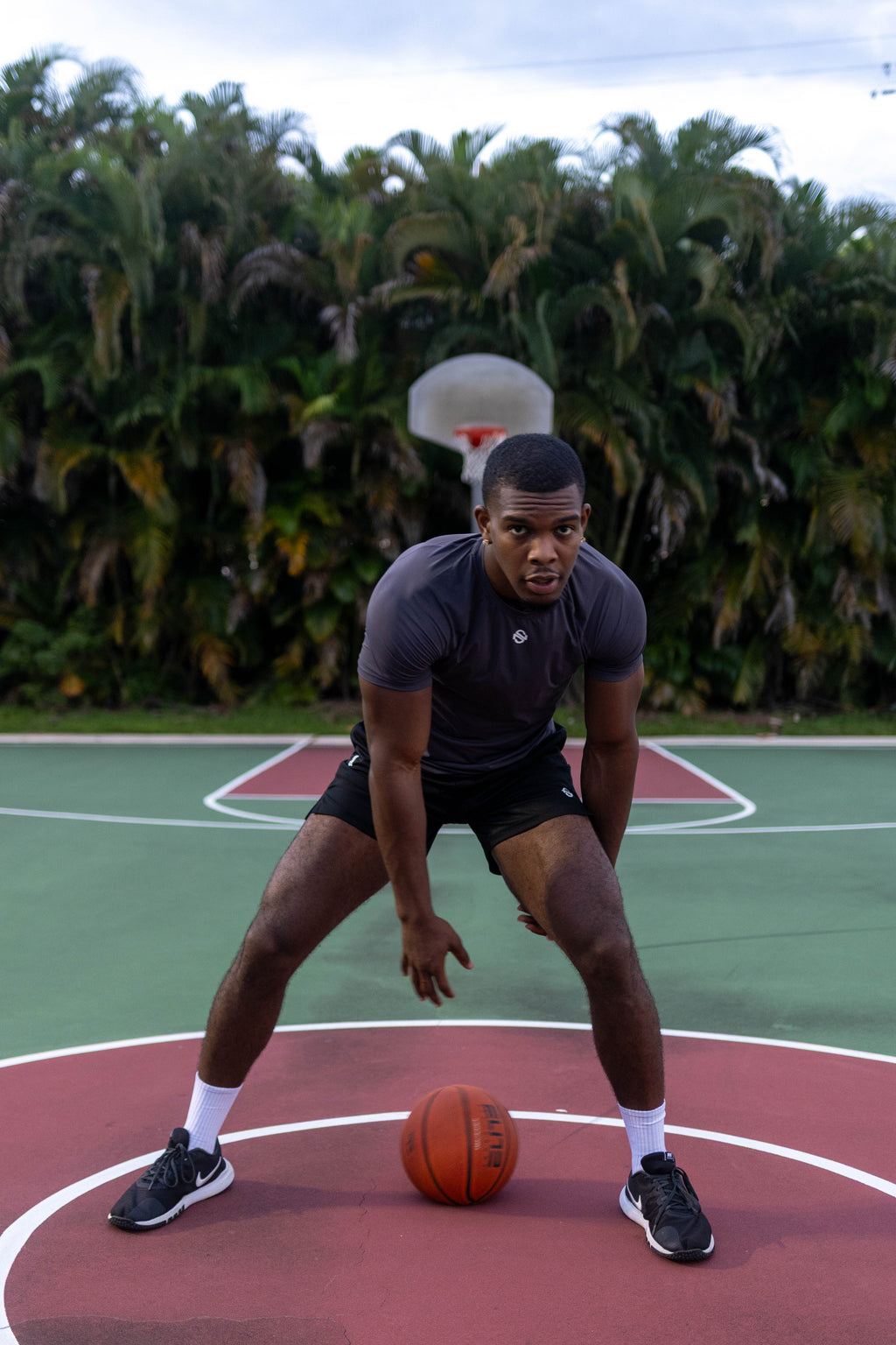 Athletic Tee  - Charcoal Grey