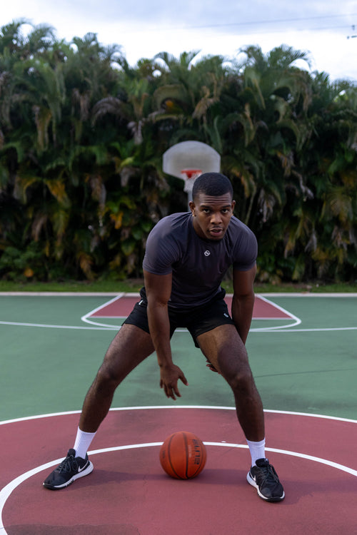 Athletic Tee  - Charcoal Grey