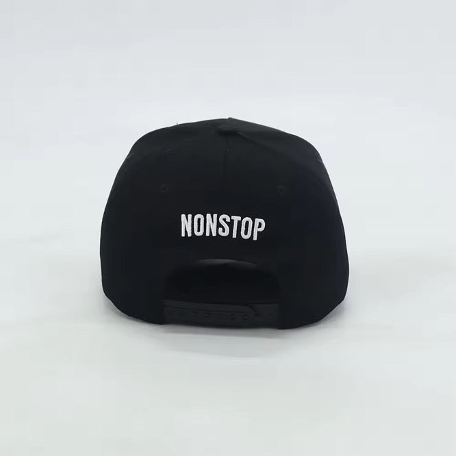 Nonstop A-Frame Hat- Black
