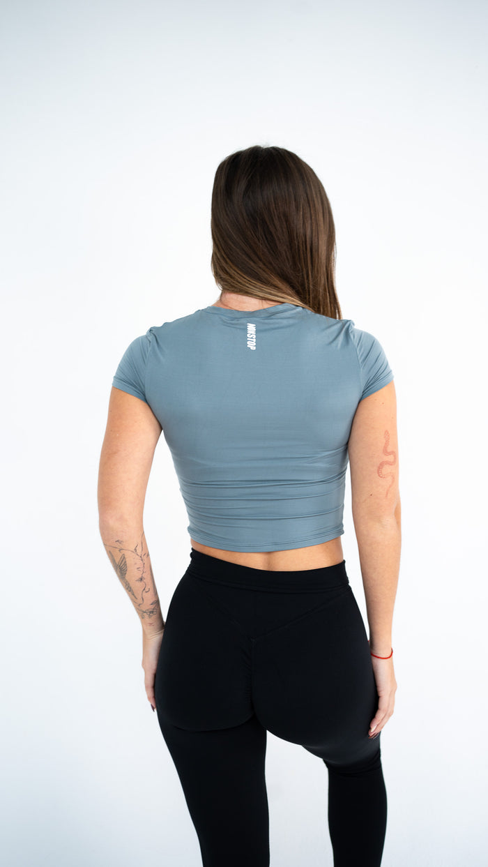 Baby tee - BlueGrey