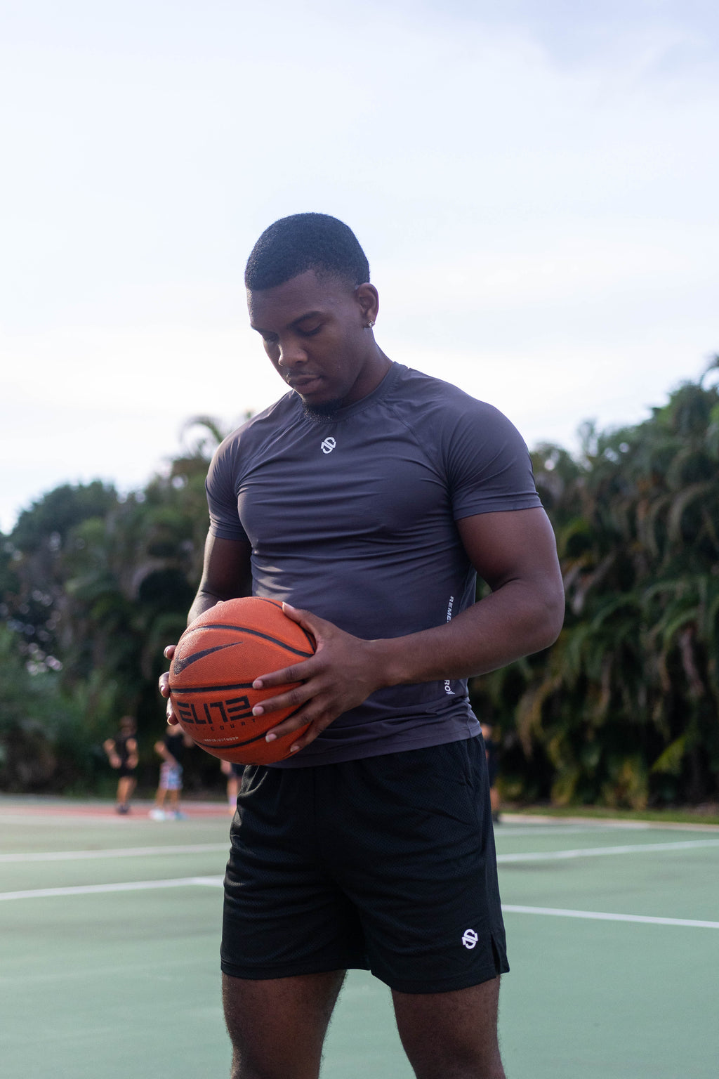 Athletic Tee  - Charcoal Grey