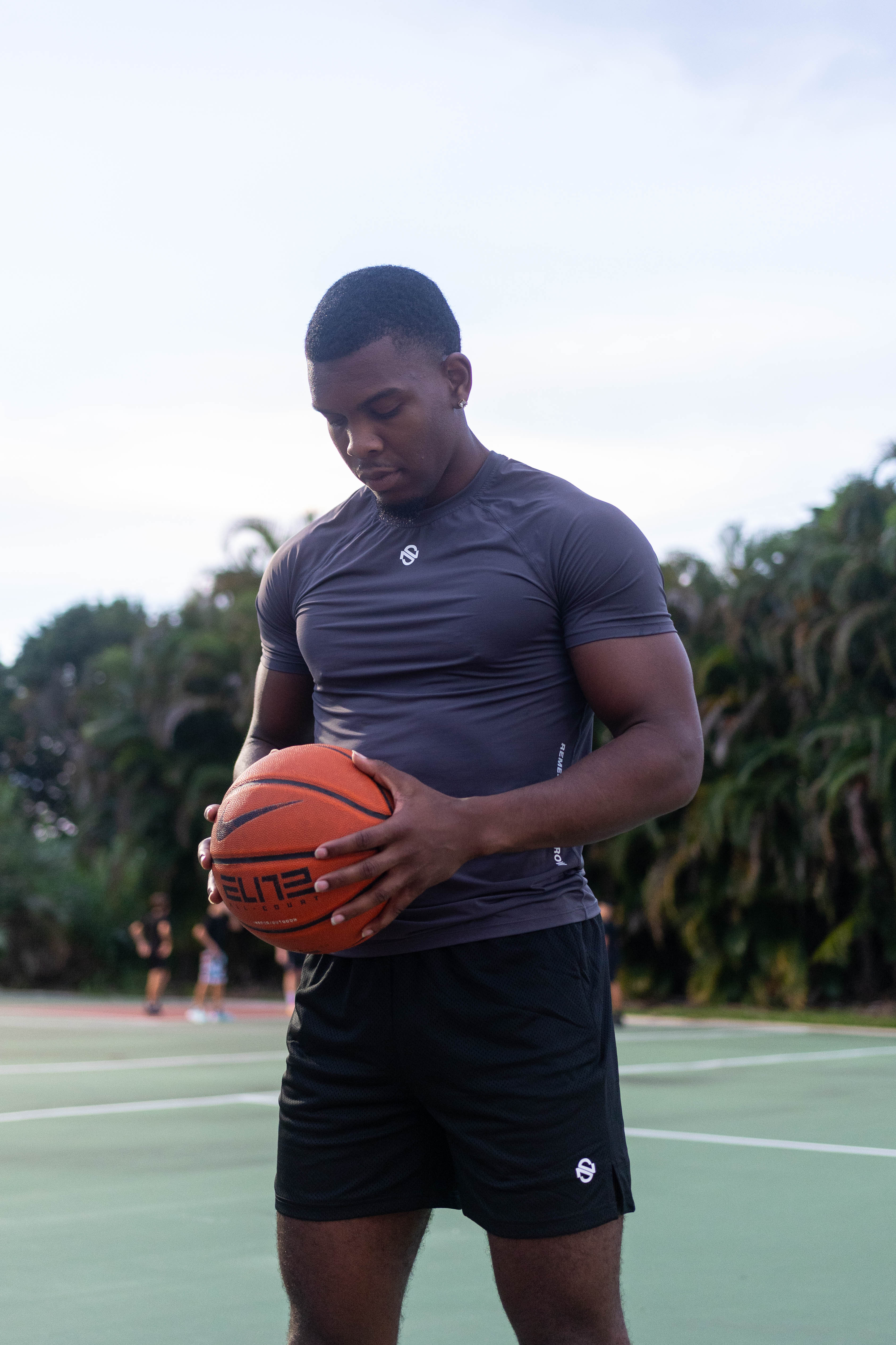 Compression Tee - Charcoal Grey