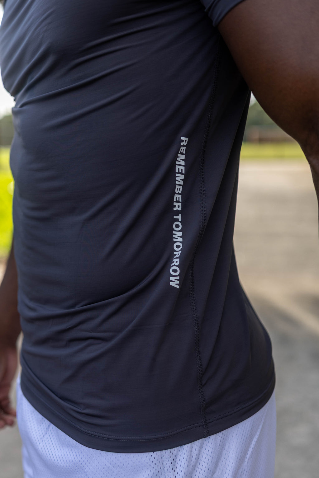 Athletic Tee  - Charcoal Grey