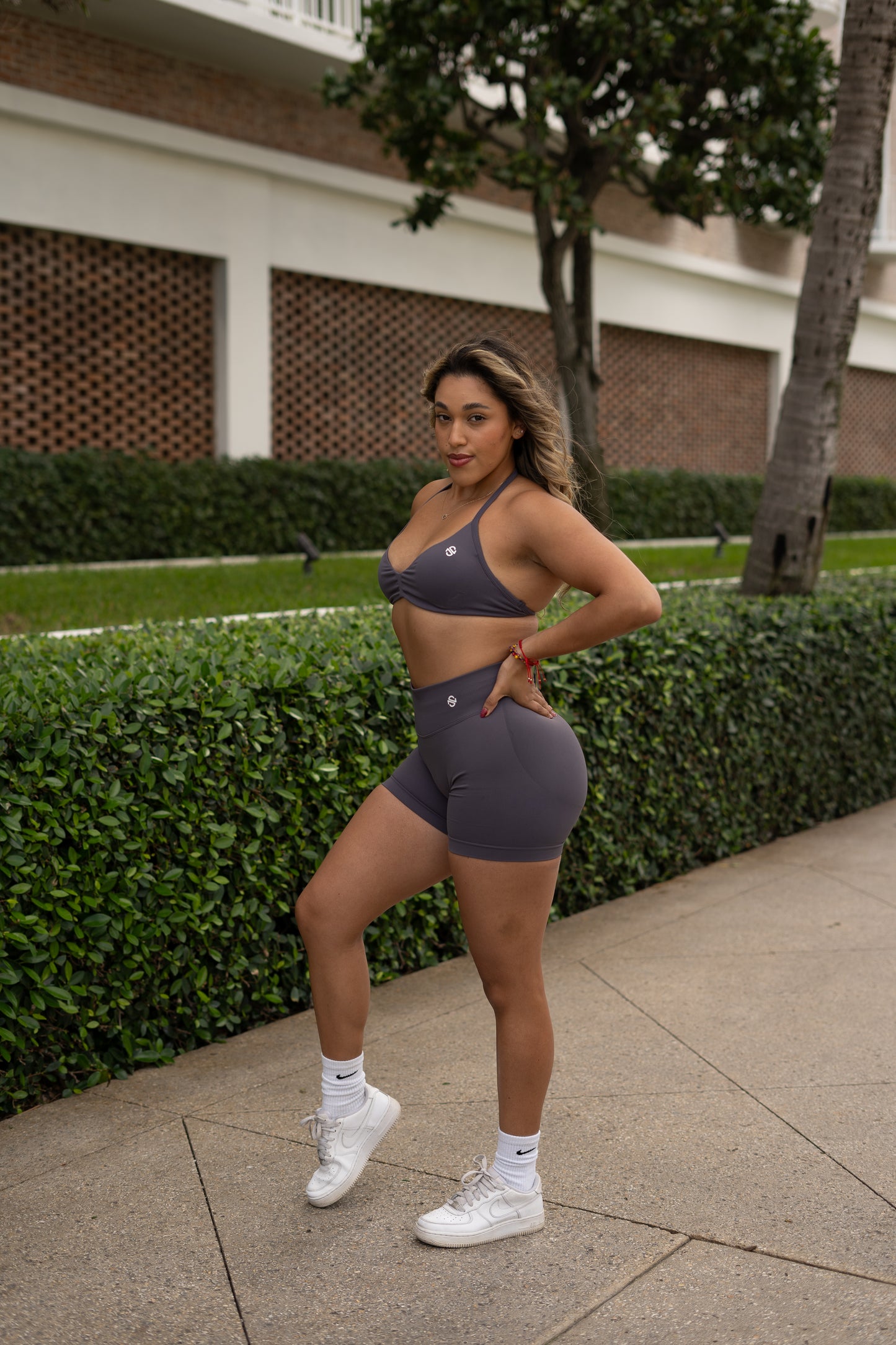 Pure Drive Sports Bra- Mushroom