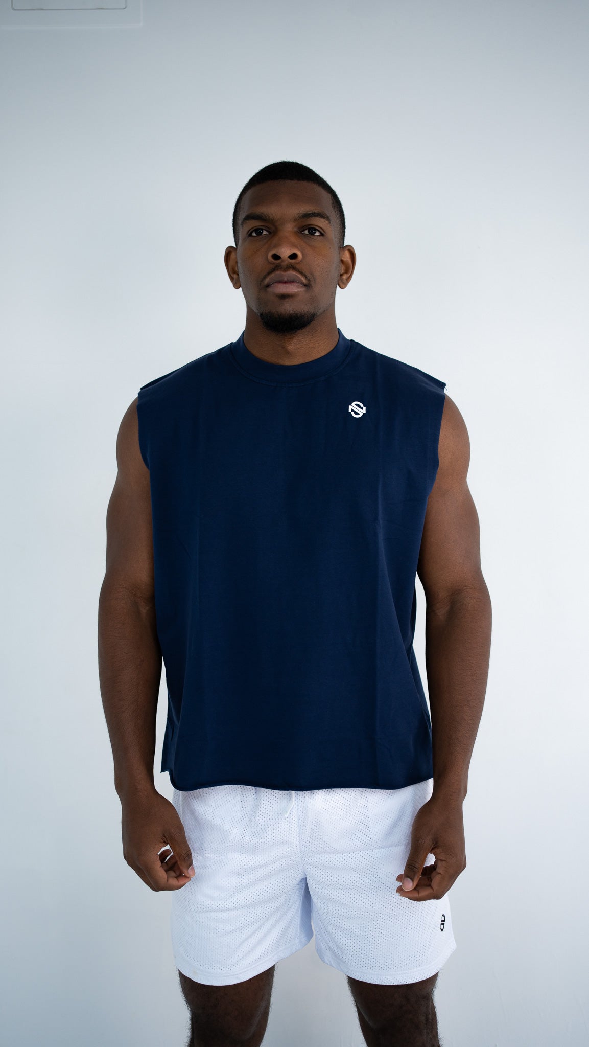 Nonstop Cutoff Tank - Navy