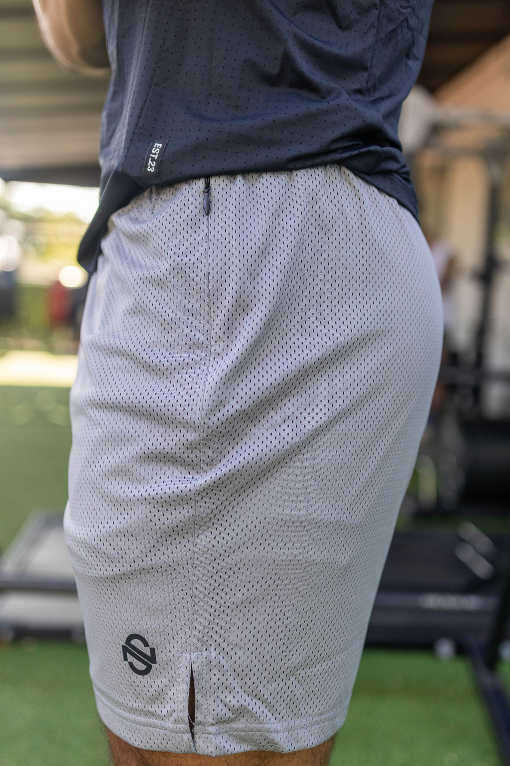 Nonstop Grey Mesh Short