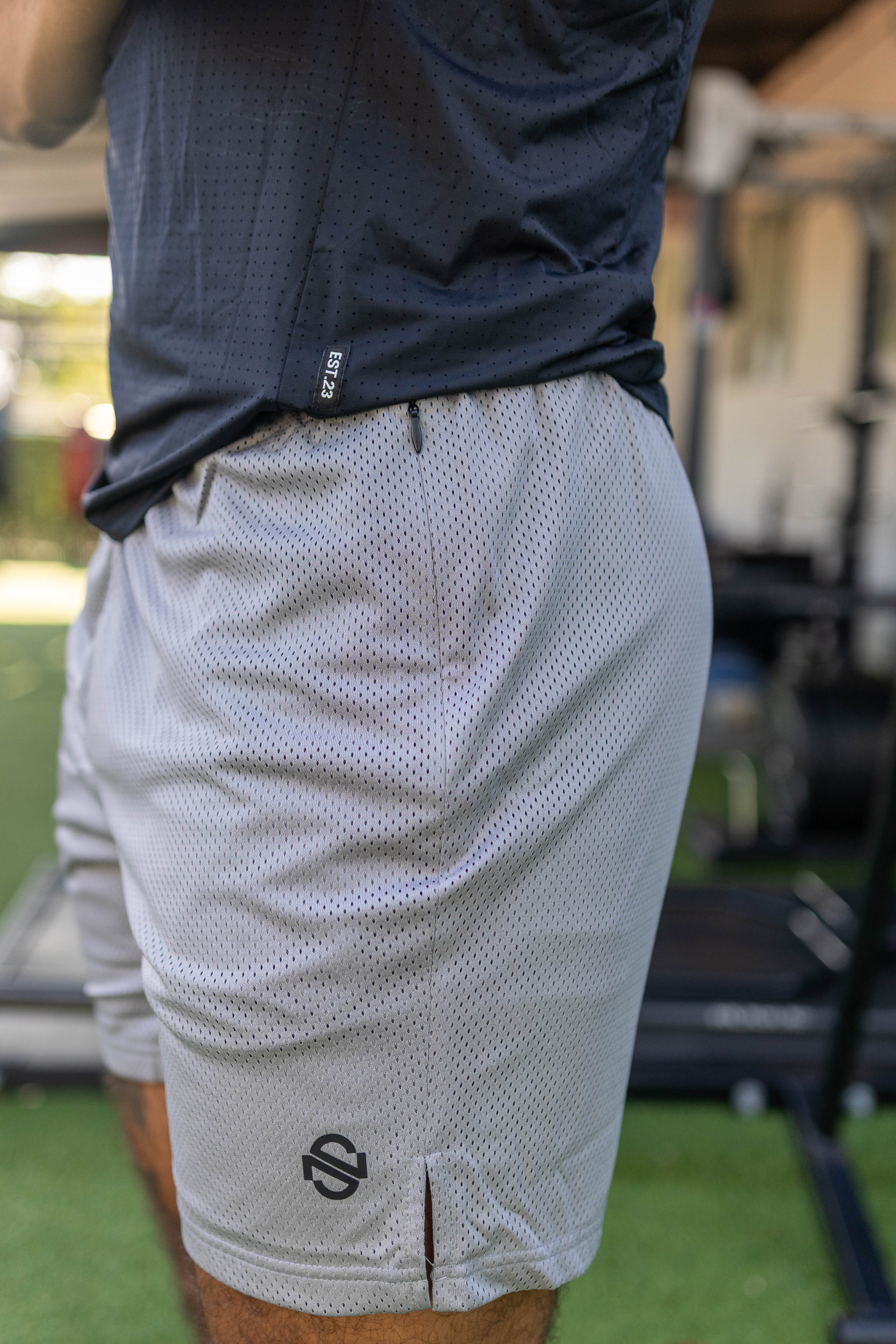 Nonstop Grey Mesh Short