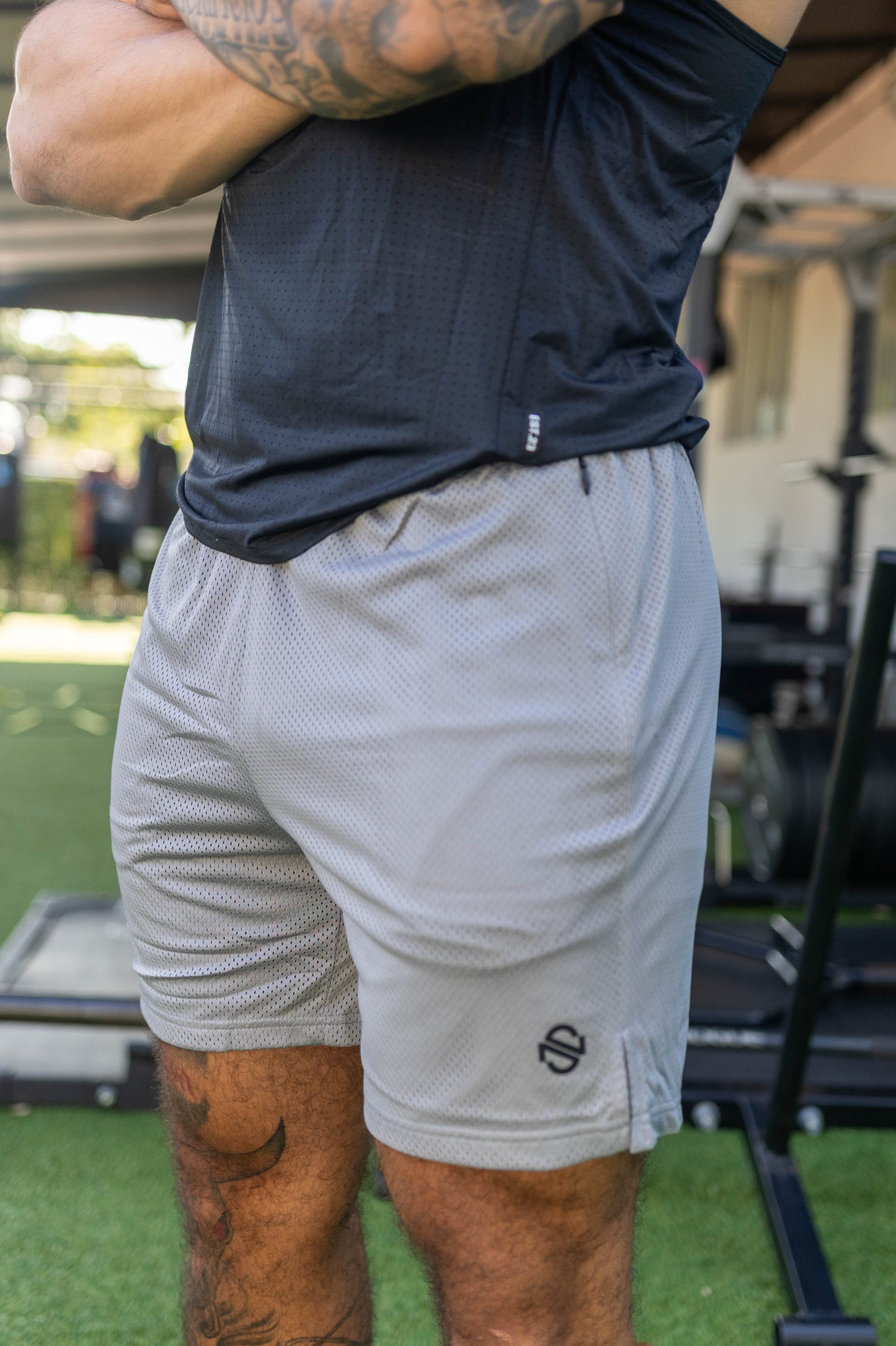 Nonstop Grey Mesh Short
