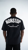 Oversized Athletic Club Tee - Washed Black