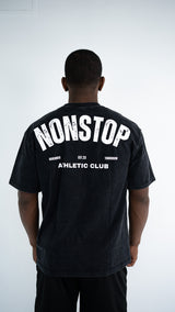 Oversized Athletic Club Tee - Washed Black