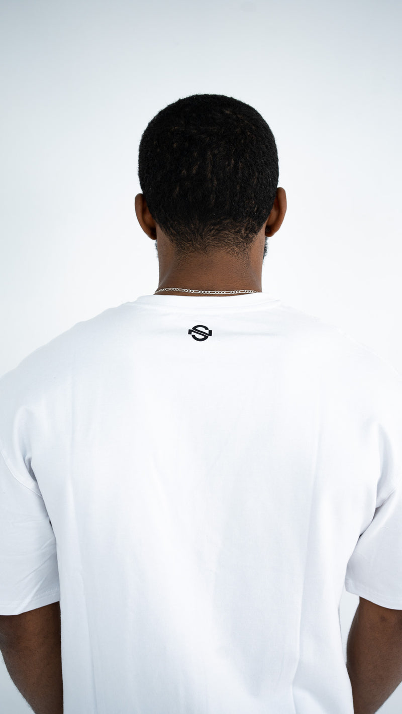 White Oversized tee