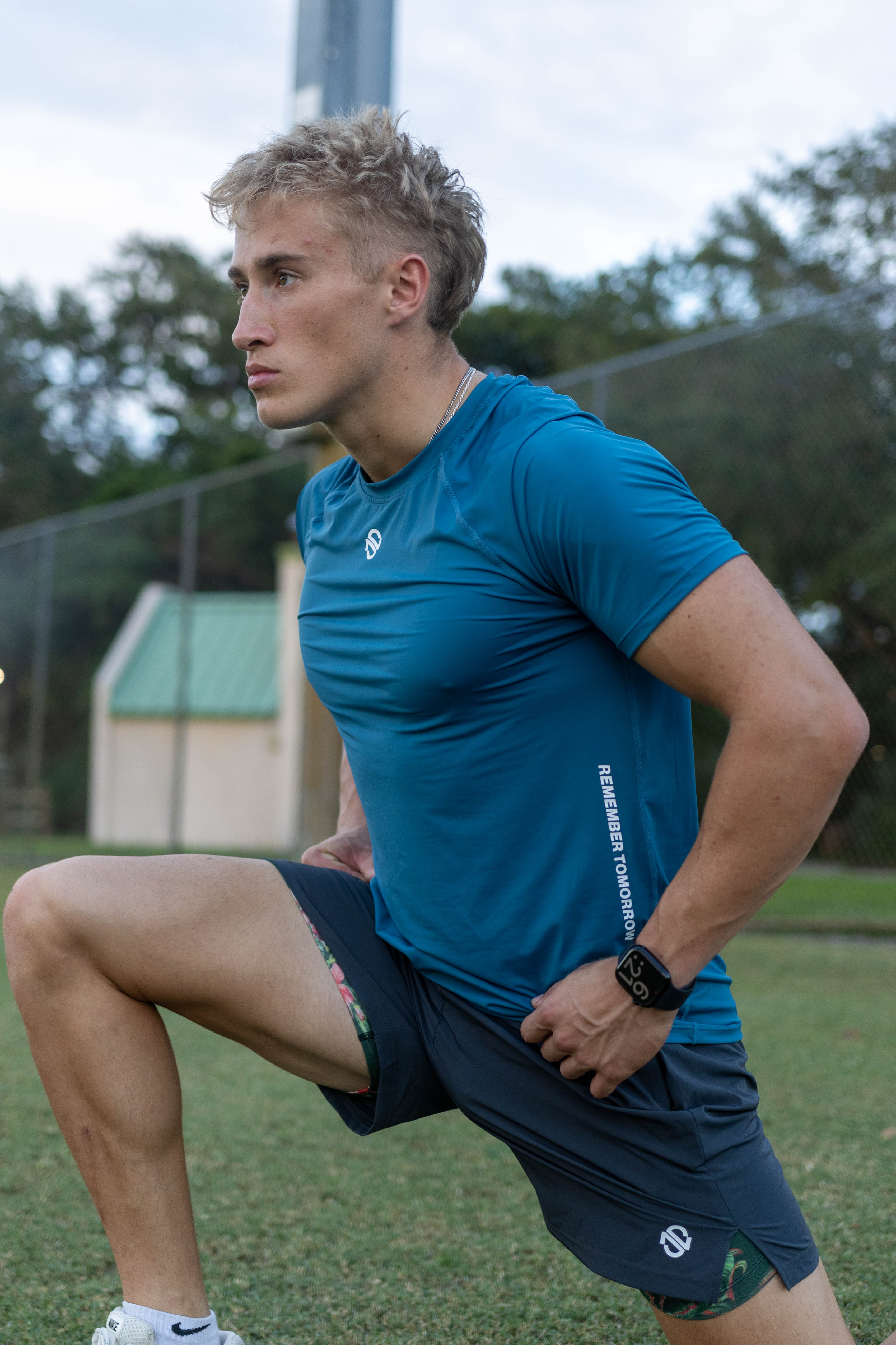Compression Tee - Teal Green