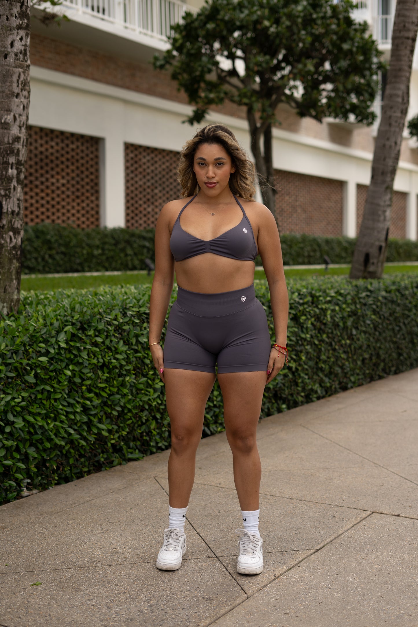 Pure Drive Sports Bra- Mushroom