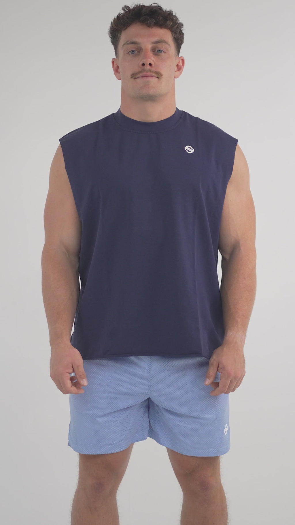 Nonstop Cutoff Tank - Navy