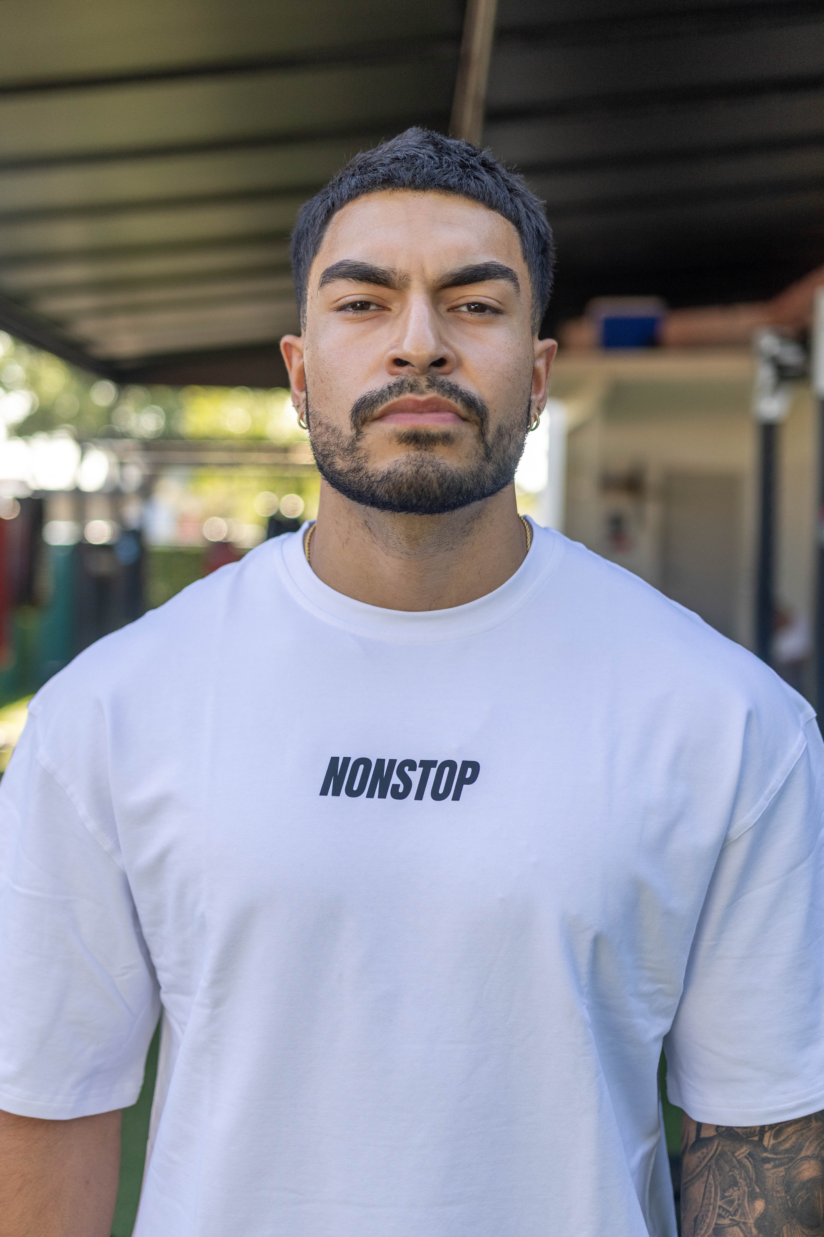 White Oversized tee